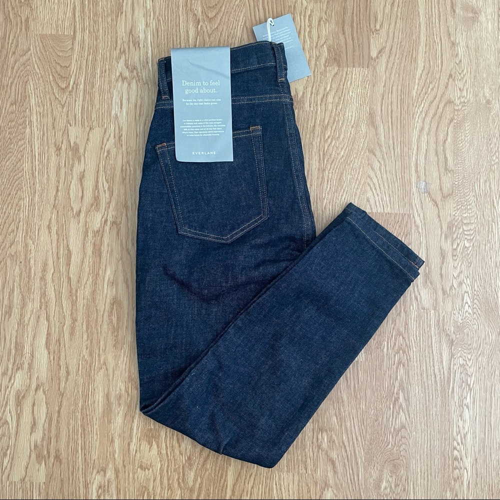 Everlane NWT High Rise Skinny Deep Indigo